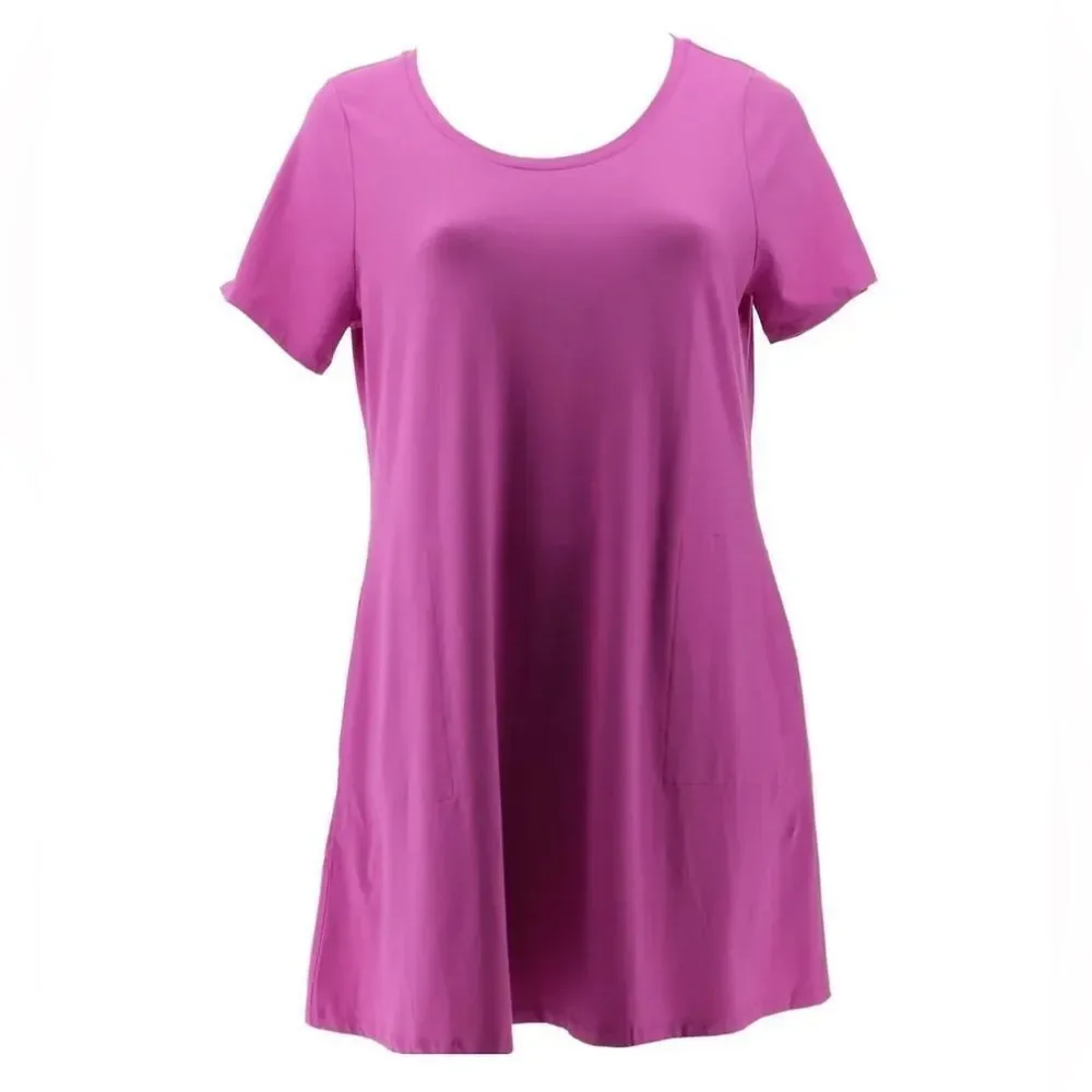 Isaac Mizrahi Live! Short-Sleeve Swing Dress